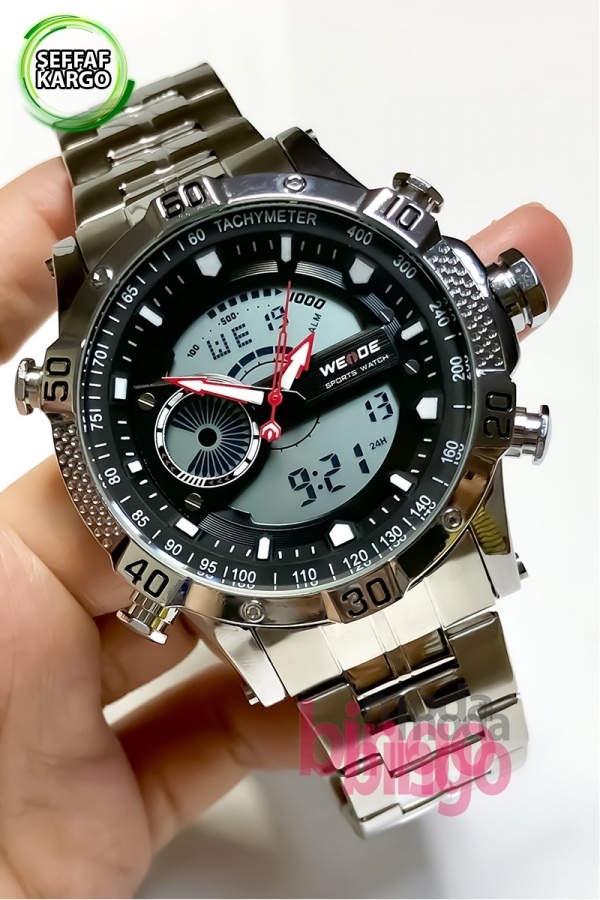 Weide Led Analog Erkek Kol Saati Dual Time Wh 2309